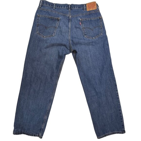 Levis 550 Relaxed Fit Jeans Mens 40x30 Blue Denim Classic Straight Leg StoneWash - Picture 2 of 14